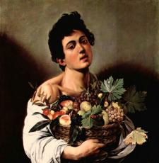 과일 바구니를 든 소년 - caravaggio